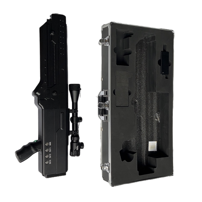  绿春手持便携式枪型低空防御反制四通道A型